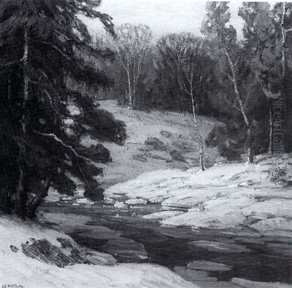 A Stream In Winter - view 1