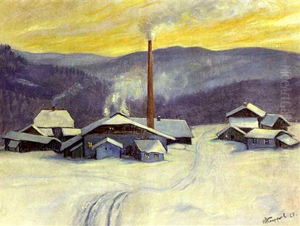 Die Winterliche Seebachhutte Unterhalb Der Arbers - view 1