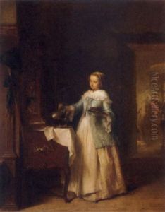 Serving The Refreshments by Pancraz Koerle