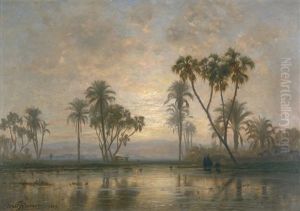 Abendlicht Uber Dem Nil by Ernest Karl Eugen Koerner