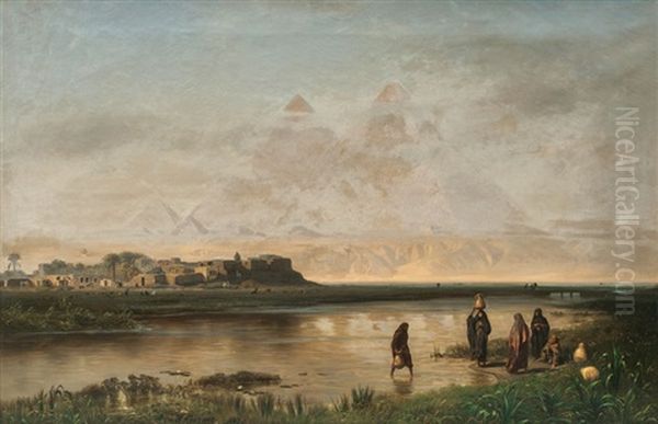 The Pyramids Of Giza, Morning Mood - view 1