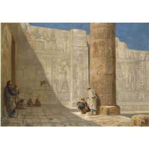 The Temple Of Seti I, Abydos by Ernest Karl Eugen Koerner