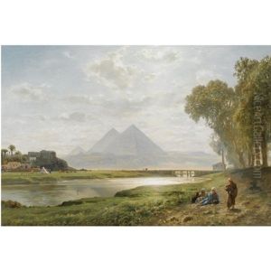 Die Pyramiden Von Gizeh (the Pyramids At Gizeh, Morning) by Ernest Karl Eugen Koerner