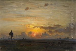 Abenddammerung Uber Der Ebene Abenddammerung Uber Der Ebene