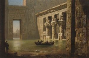 View Inside The Temple Of Philae, Egypt