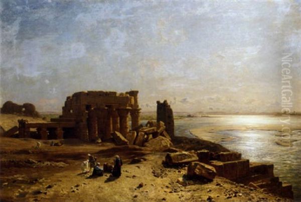 Egyptian Ruins Beside The Nile - view 1