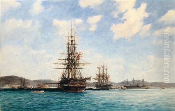 Navires En Rade (toulon?) - view 1