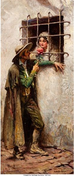 At The Window, Saturday Evening Post Interior Illustration - view 1