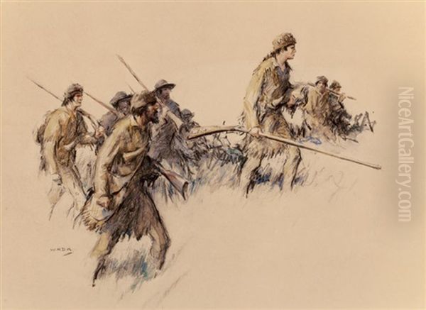 The Long Rifles, The Saturday Evening Post Magazine Interior Story Illustration - view 1