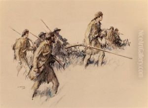 The Long Rifles, The Saturday Evening Post Magazine Interior Story Illustration