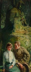 If It's Just A Dream, I'll Listen," Saturday Evening Post Interior Story Illustration by William Henry Dethlef Koerner