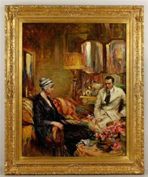 Interior Scene With Man And Woman - view 1