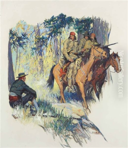 Trappers Wintering Near Monterey - view 1