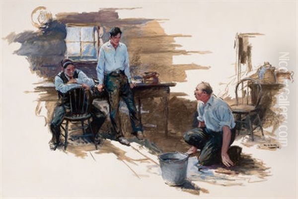 Getting Rid Of Evidence, The Saturday Evening Post Story Illustration - view 1