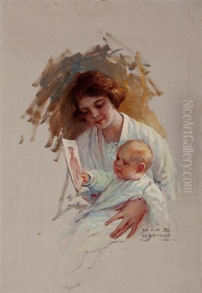 At The Port Of Embarkment, Woman's Home Companion Magazine Story Illustration - view 1