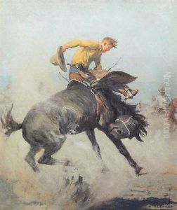 Bucking Bronco by William Henry Dethlef Koerner