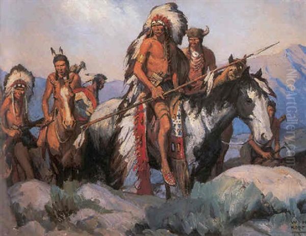 Crow Chief And Warriors - view 1
