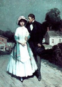 Decoration Day: Girls They Escorted Home From Singing School On Moonlight Nights by William Henry Dethlef Koerner
