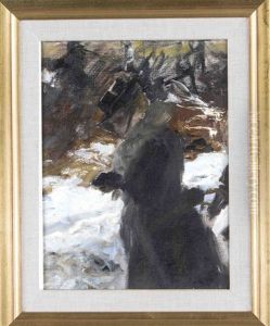 Dame In Schwarz by Alexander Max Koester