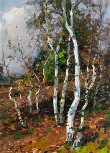 Birken In Der Heide by Alexander Max Koester