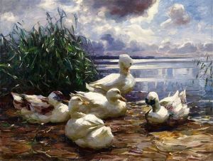 Ducks At The Shore