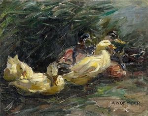 A Study Of Ducks by Alexander Max Koester
