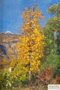 Herbstbirke Mit Sonne, Klausen