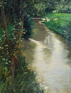 Ducks By A Creek