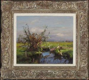 Landschaft Mit Wehr Landschaft Mit Wehr