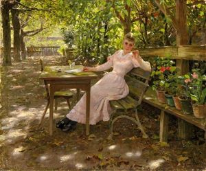 Isabella Koester Im Lamplgarten by Alexander Max Koester