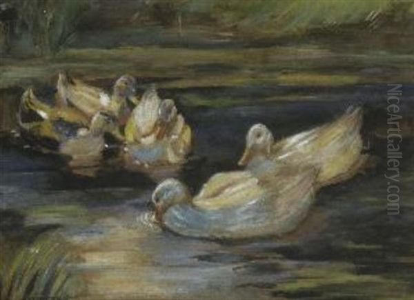 Funf Enten Am Seeufer - view 1
