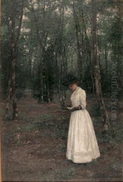 Figur Im Wald (lesendes Madchen) - view 1