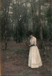 Figur Im Wald (lesendes Madchen) Figur Im Wald (lesendes Madchen)