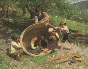 Fassschaukel (the Barrel See-saw) by Alexander Max Koester