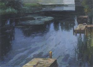 Am Ufer Eines Weihers by Alexander Max Koester