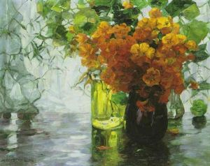Blumenstilleben Mit Kapuzinerkresse