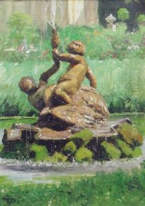 Schlosgartenbrunnen In Karlsruhe Schlosgartenbrunnen In Karlsruhe