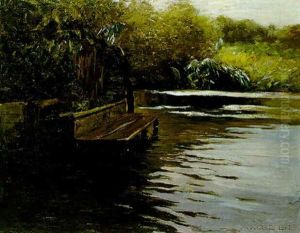 Kleiner Steg Am Weiher by Alexander Max Koester