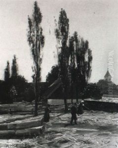 Heuwender In Emmering by Alexander Max Koester