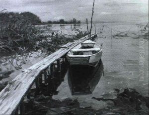 Boot Mit Steg, Am Ammersee Boot Mit Steg, Am Ammersee