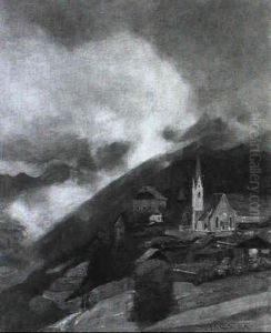 Blick Auf Gufidaun Bei Klausen In Sudtirol