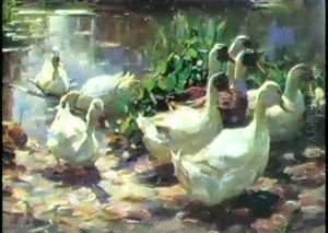 Ducks On Their Way Home by Alexander Max Koester