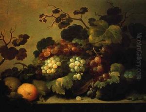Stilleben Von Weintrauben Und Pfirsichen by Roelof Koets the Elder