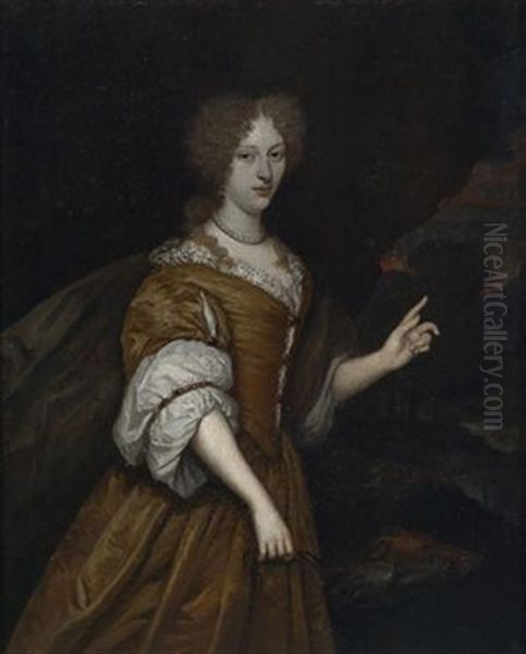 Bildnis Einer Vornehmen Dame (+ Bildnis Eines Geharnischten Herrn; 2 Works) - view 1