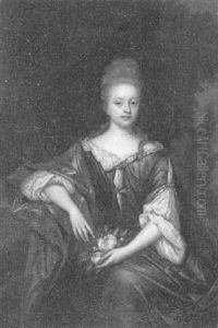 Dame Auf Balkon by Roelof Koets the Younger