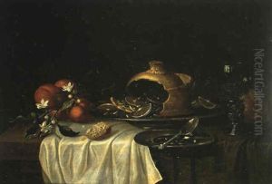 Nature Morte A La Tourte Et Au Verre Rohmer