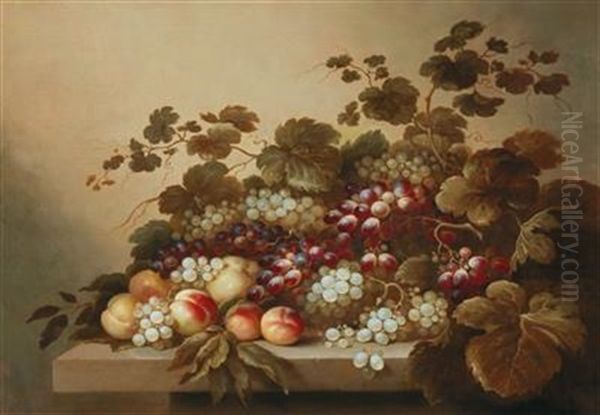 Still Life With Grapes And Peaches - view 1