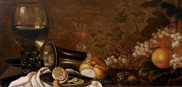 Nature Morte De Fruits Et Verres - view 1