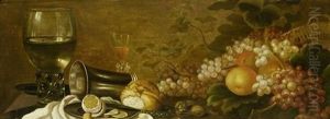 Grosses Stillleben Mit Romerglas by Roelof Koets