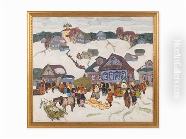 Market In Winter - view 1
